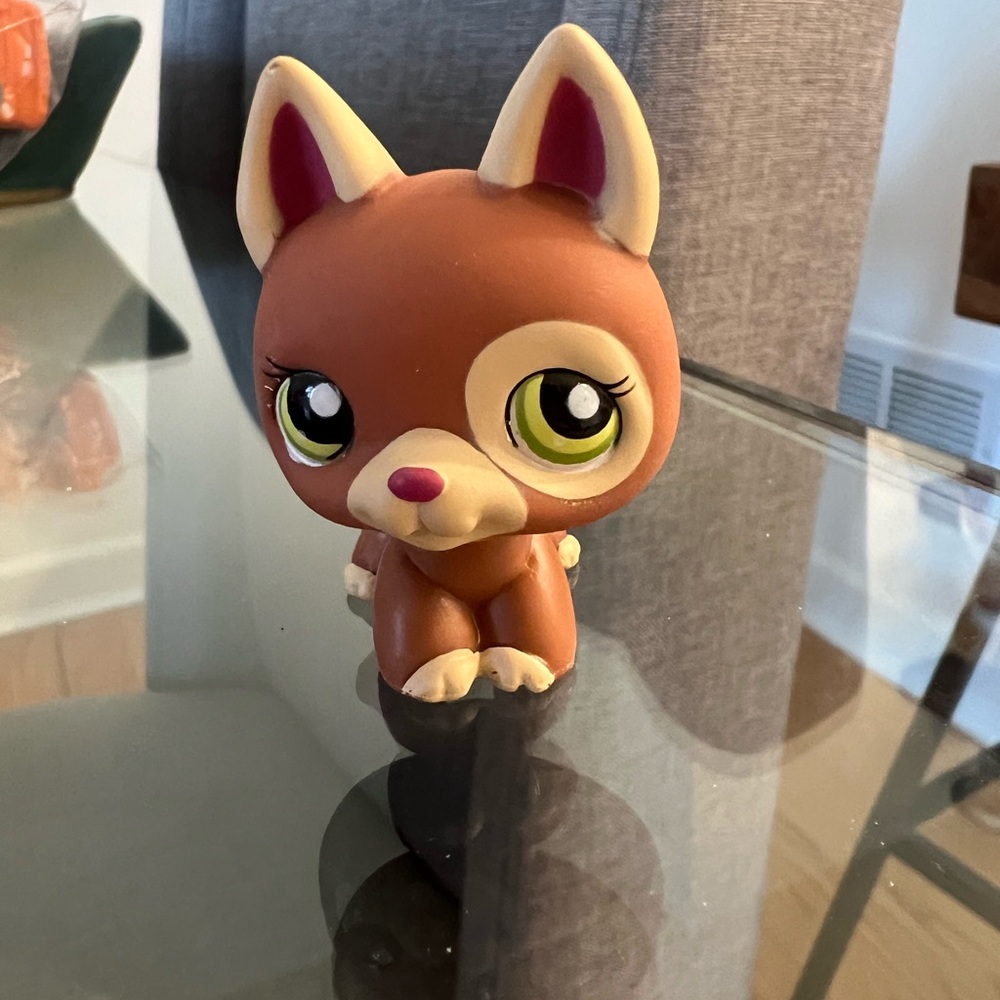 - LPS Littlest Pet Shop Puppy Dog Figure Green Eyed German Shepherd Hasbro…